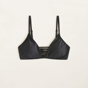 Black Bikini Top with Multiple Straps in back